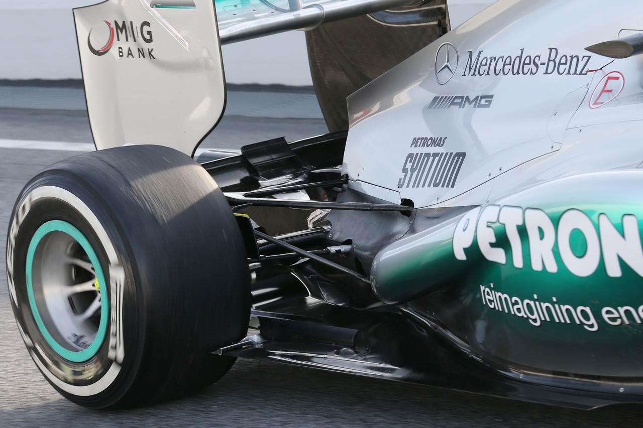 Mercedes AMG F1 W04 rear suspension.
03.03.2013. 