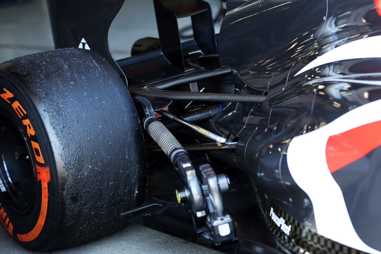 Sauber C32 rear suspension.
