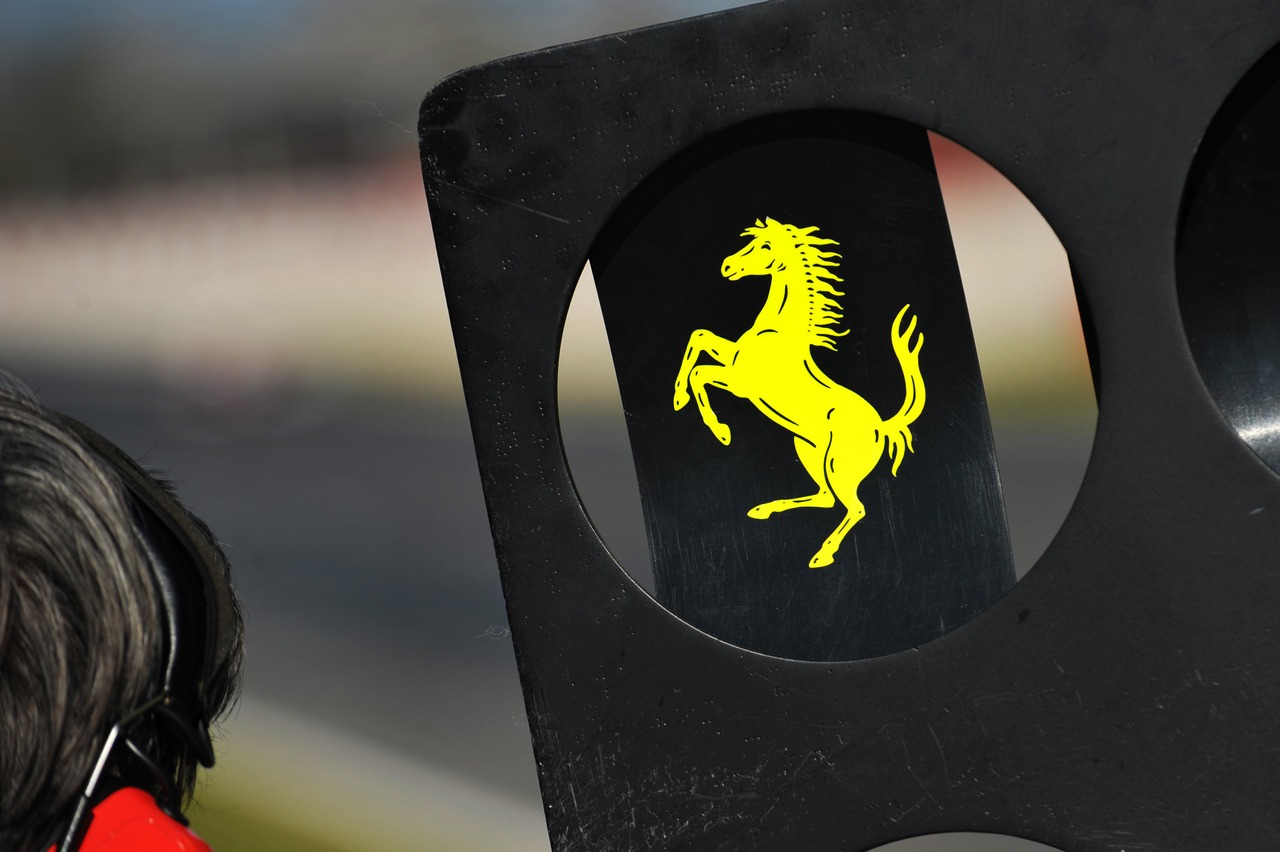 Ferrari pit board.
