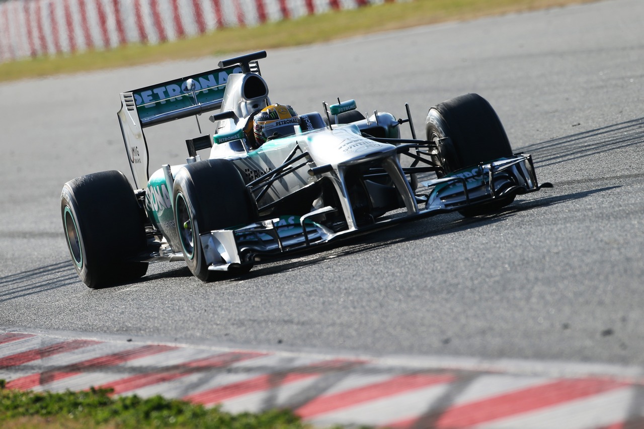 Lewis Hamilton (GBR) Mercedes AMG F1 W04.
