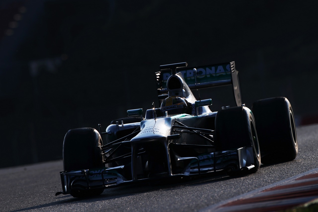 Lewis Hamilton (GBR) Mercedes AMG F1 W04.
