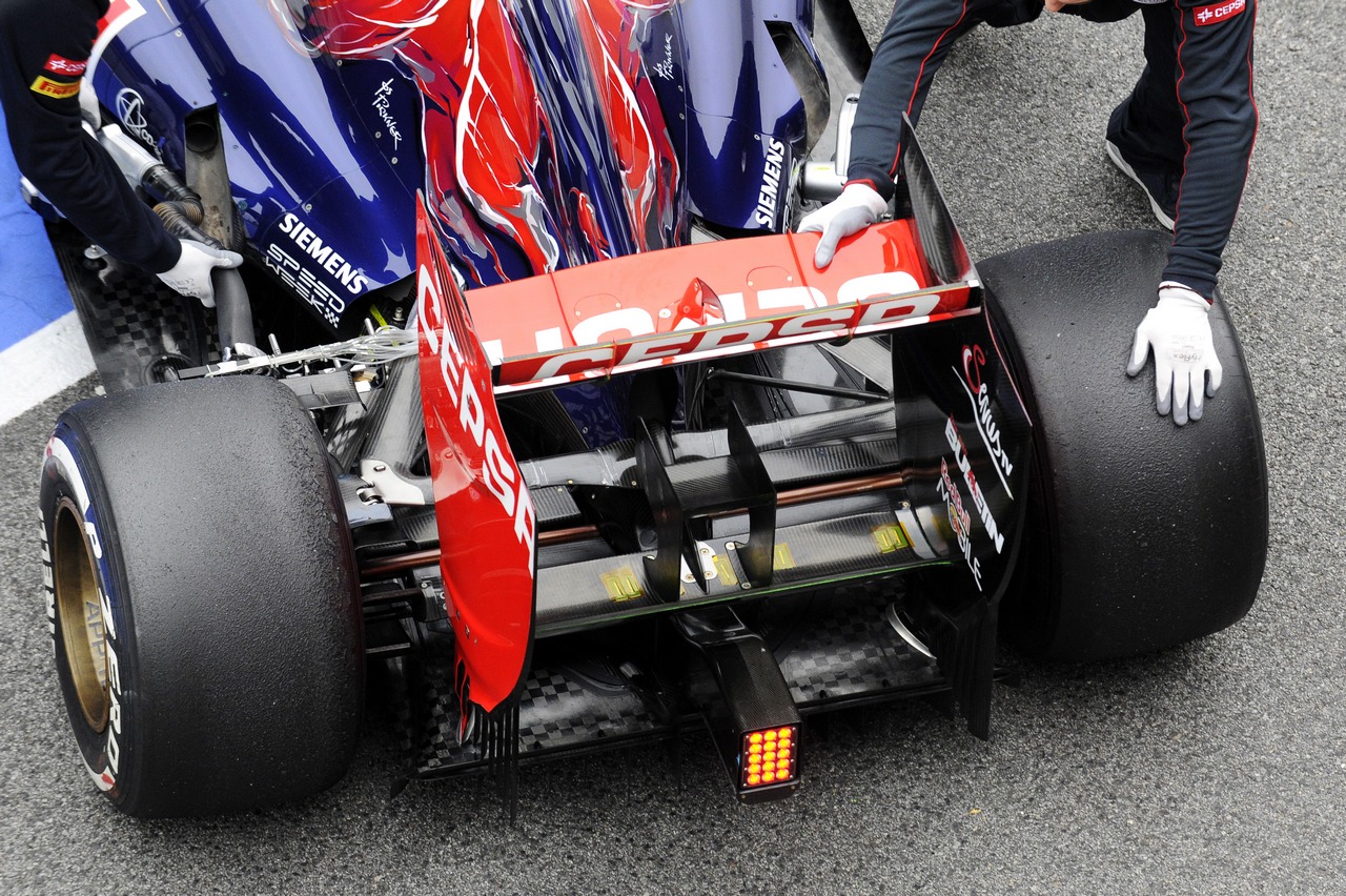 Scuderia Toro Rosso STR8  rear wing.
21.02.2013. 