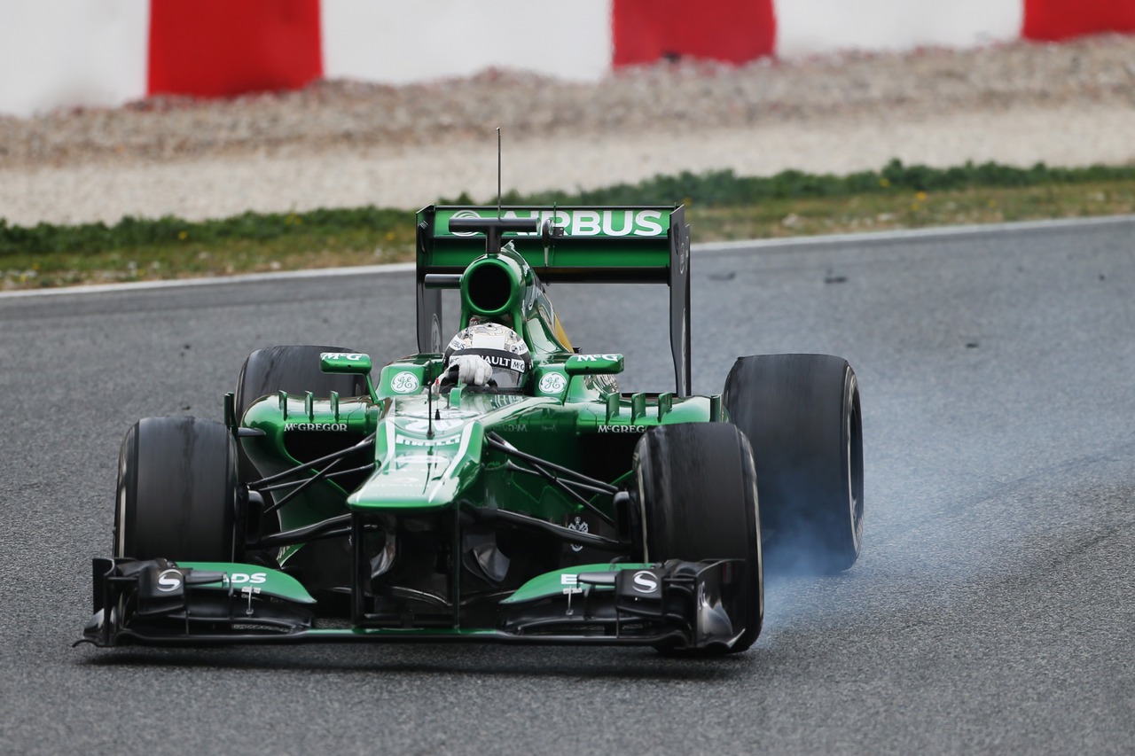 Giedo van der Garde (NLD) Caterham CT03 locks up under braking.
21.02.2013. 
