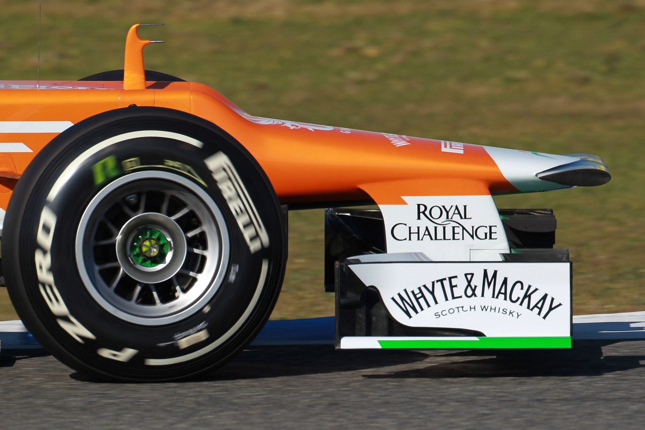 10.02.2012 Jerez, Spain,
Sahara Force India Formula One Team  - Formula 1 Testing, day 4 - Formula 1 World Championship 