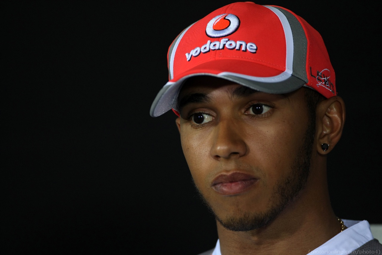 19.04.2012-  Press conference, Lewis Hamilton (GBR) McLaren Mercedes MP4-27 