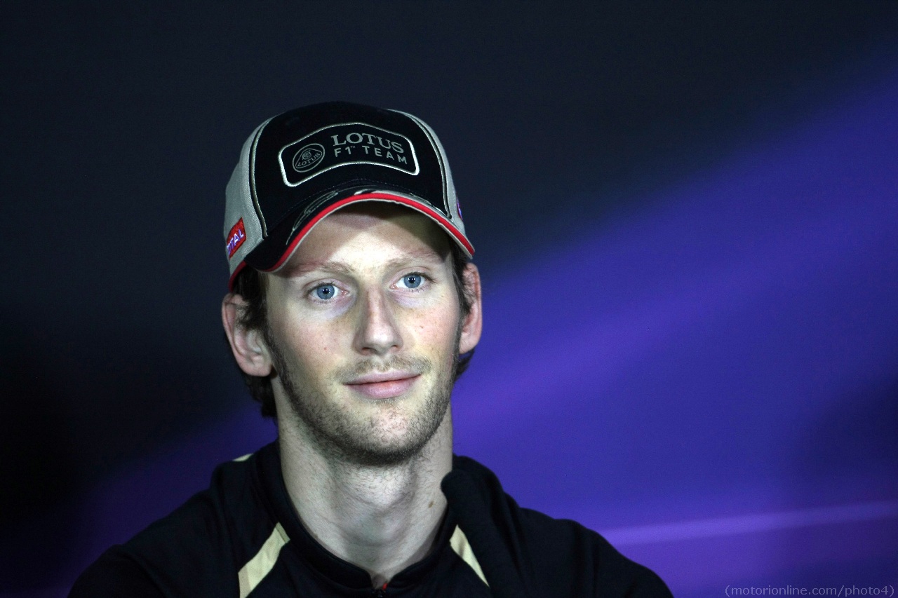 19.04.2012-  Press conference, Romain Grosjean (FRA) Lotus F1 Team E20 