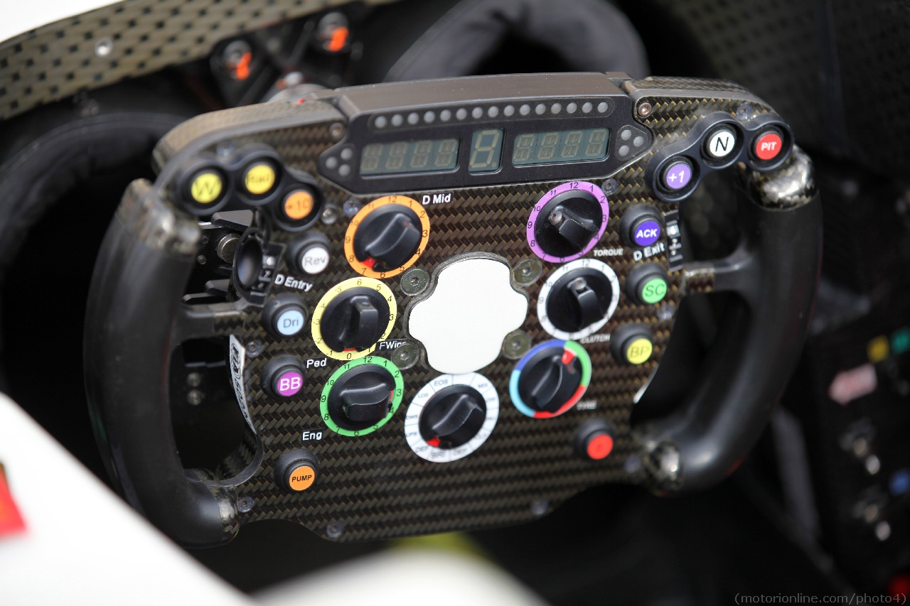 19.04.2012- HRT Formula 1 Team F112, Steering wheel 