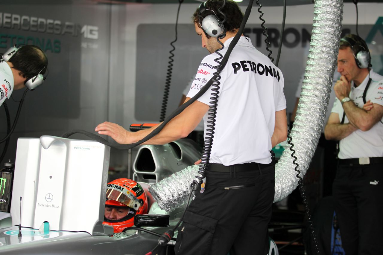 20.04.2012- Free Practice 1, Michael Schumacher (GER) Mercedes AMG F1 W03 
