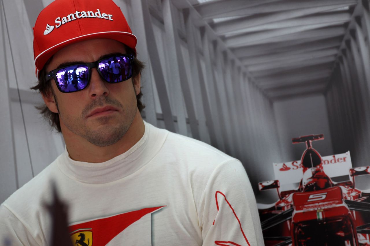 20.04.2012- Free Practice 1, Fernando Alonso (ESP) Scuderia Ferrari F2012 