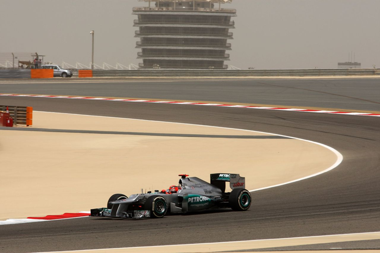 20.04.2012- Free Practice 1, Michael Schumacher (GER) Mercedes AMG F1 W03 