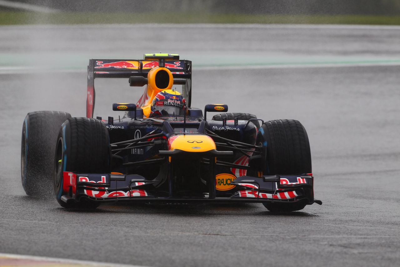 31.08.2012- Free Practice 1, Mark Webber (AUS) Red Bull Racing RB8 