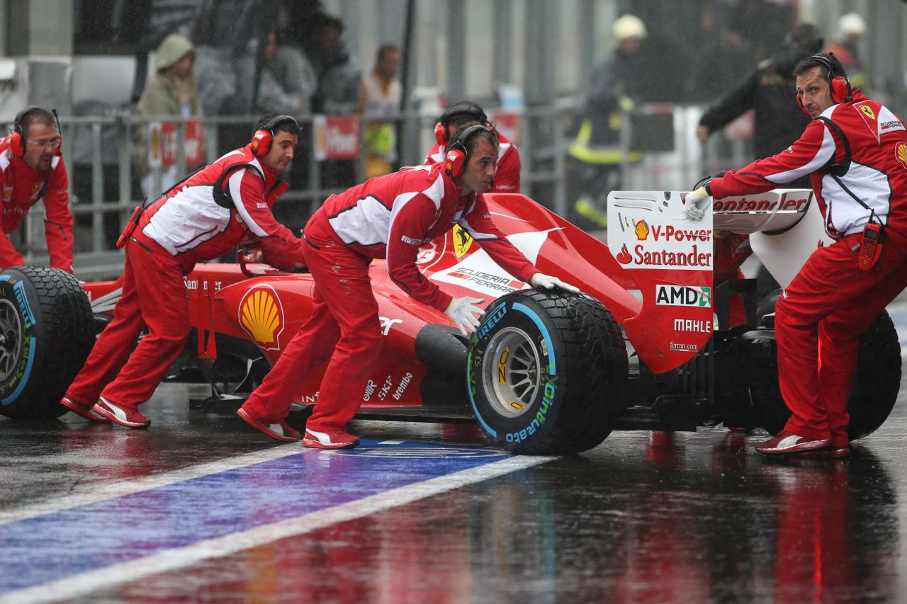 31.08.2012- Free Practice 1, Fernando Alonso (ESP) Scuderia Ferrari F2012 