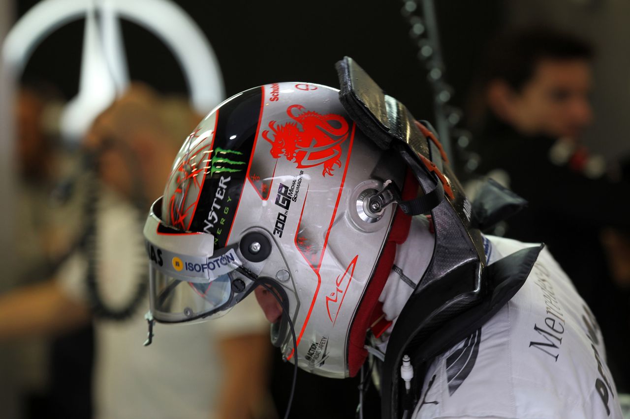 31.08.2012- Free Practice 1,Michael Schumacher (GER) Mercedes AMG F1 W03 