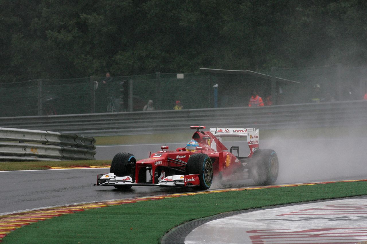 31.08.2012- Free Practice 1, Fernando Alonso (ESP) Scuderia Ferrari F2012 