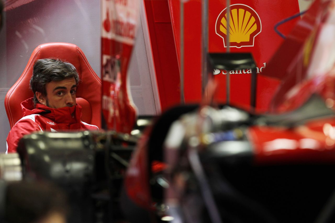 31.08.2012- Free Practice 2, Fernando Alonso (ESP) Scuderia Ferrari F2012