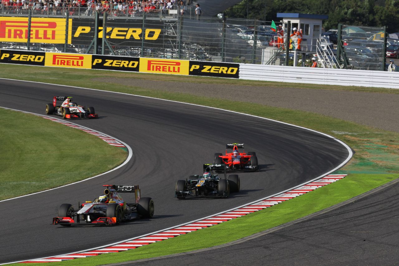 07.10.2012- Race, Pedro de la Rosa (ESP) HRT Formula 1 Team F112 