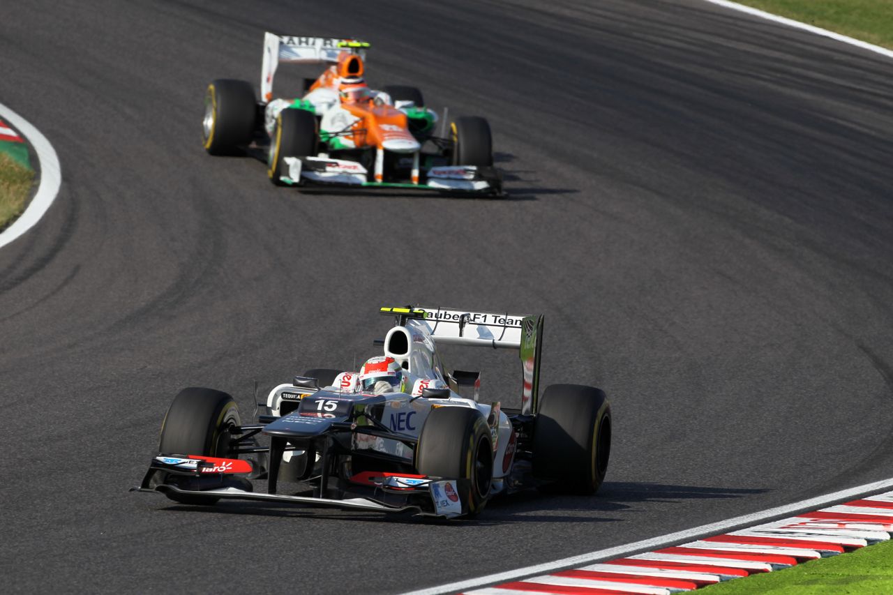 07.10.2012- Race, Sergio Pérez (MEX) Sauber F1 Team C31 