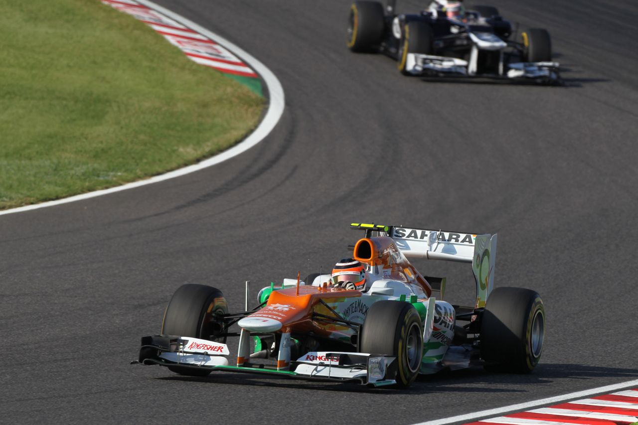 07.10.2012- Race, Nico Hulkenberg (GER) Sahara Force India F1 Team VJM05 