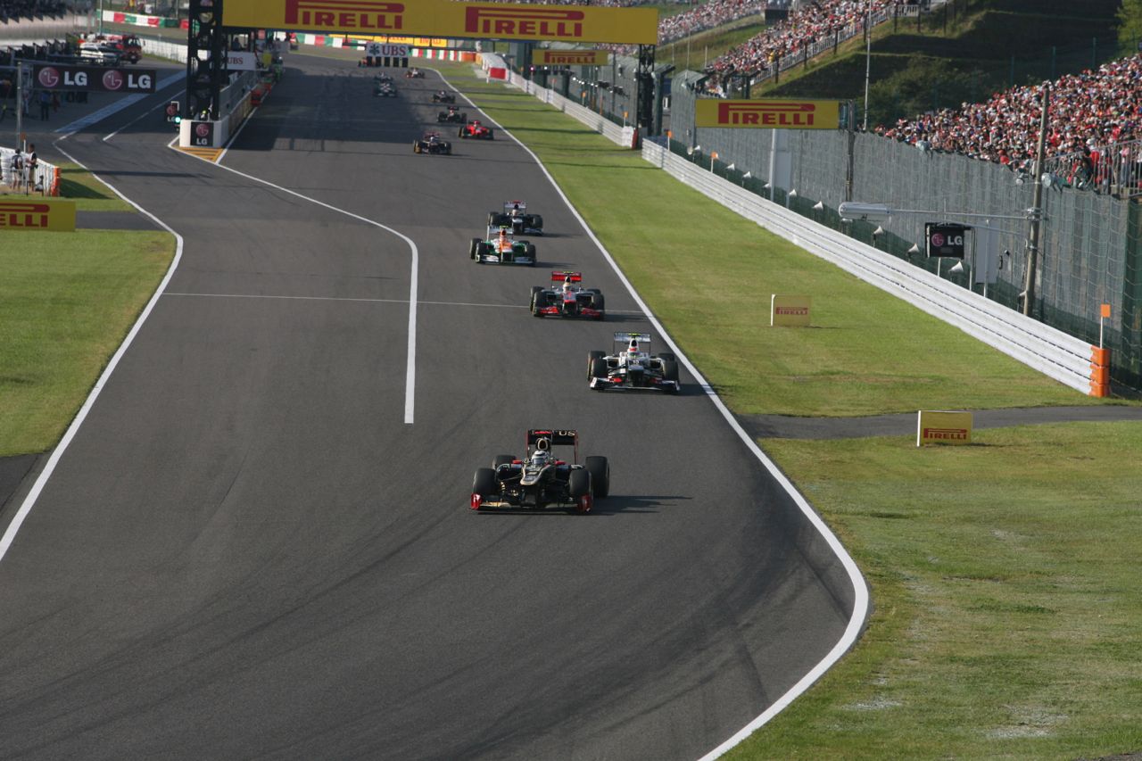 07.10.2012- Race, Kimi Raikkonen (FIN) Lotus F1 Team E20 