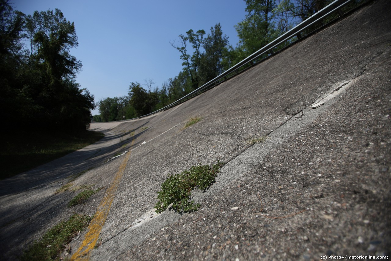The old Monza circuit banking