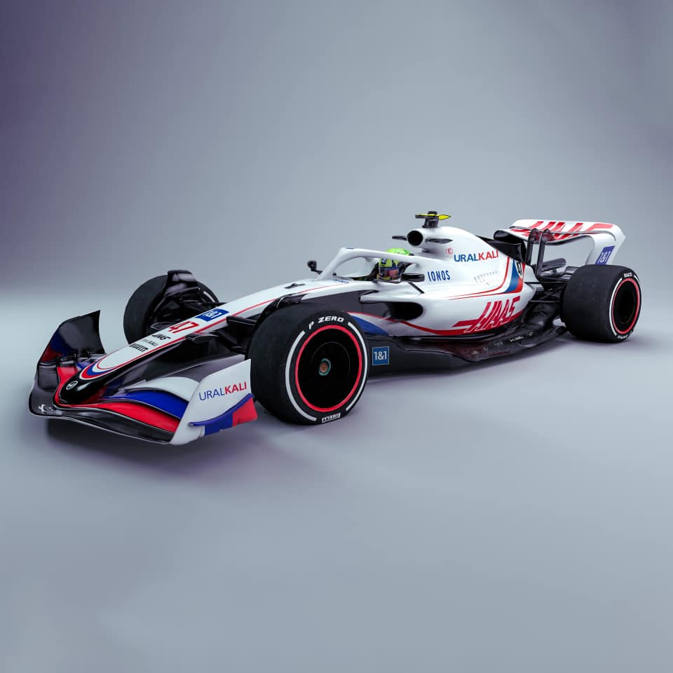 Haas Concept 2022 livrea Uralkali