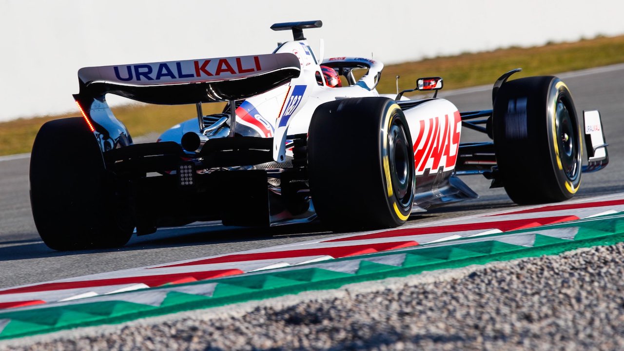 HAAS VF-22 Filming Day Barcellona