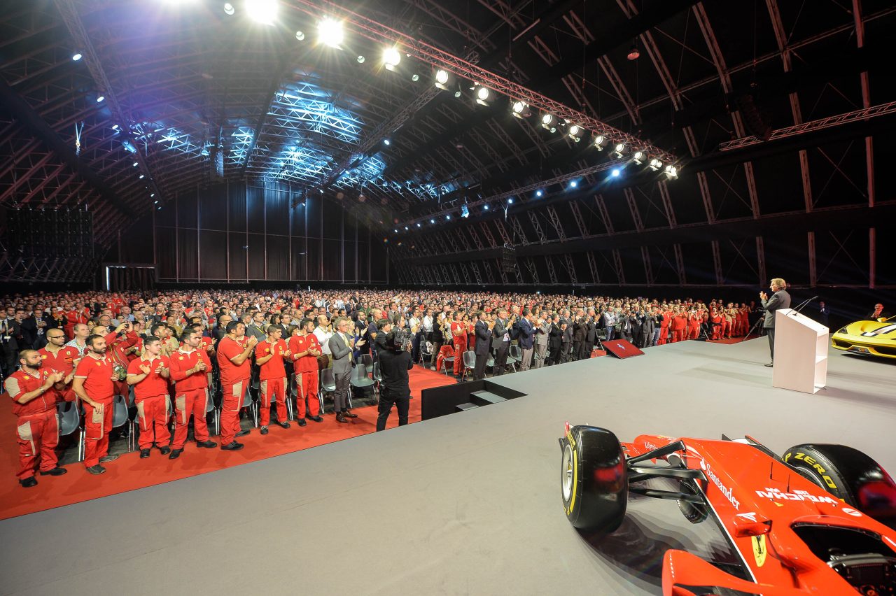 Il saluto commosso di Luca di Montezemolo alla Gestione Industriale Ferrari