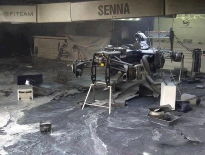 Incendio Williams - GP Spagna 2012