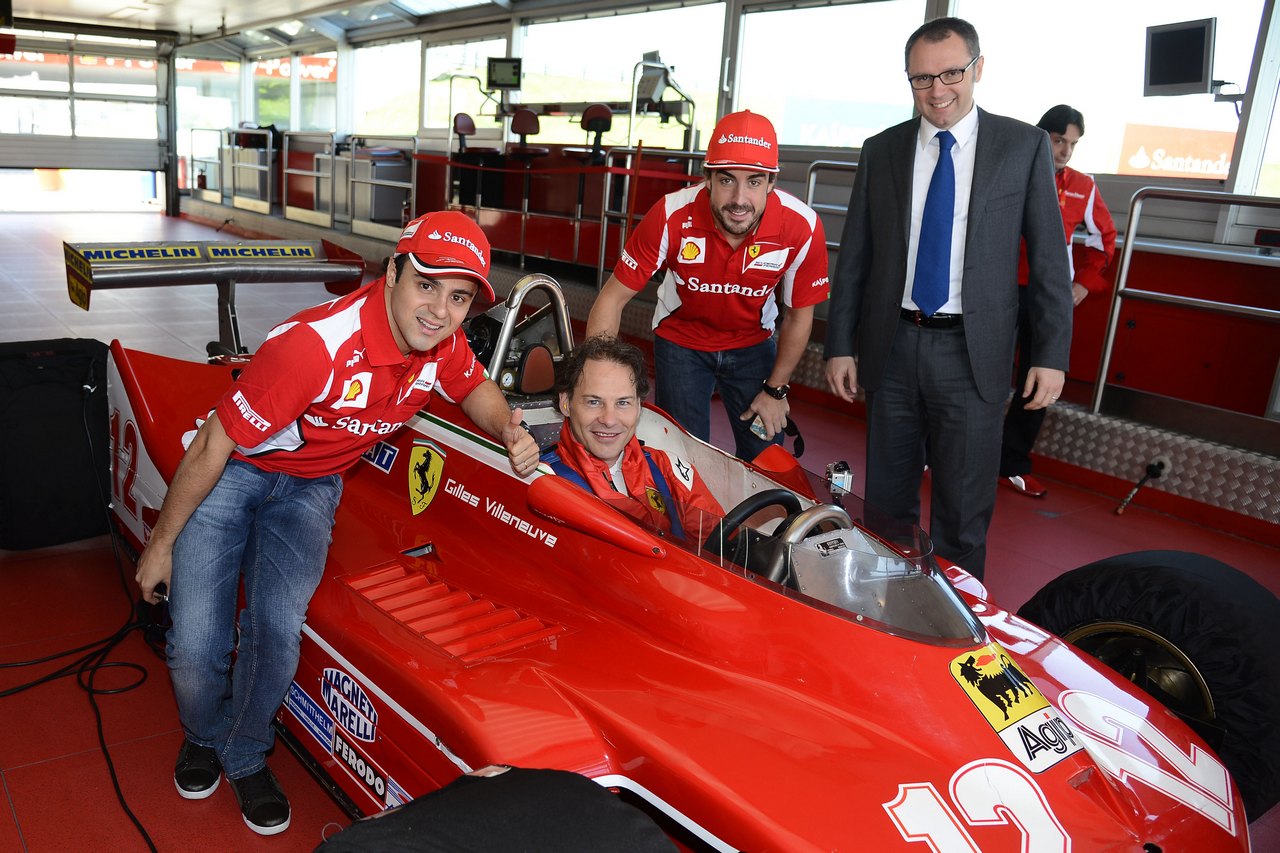Jacques Villeneuve ricorda il padre Gilles a Fiorano con la Ferrari