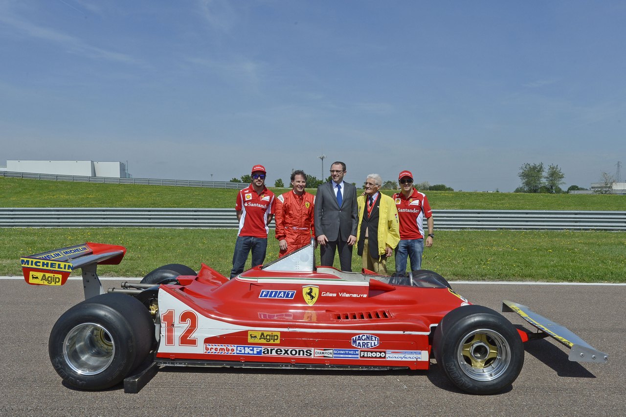 Jacques Villeneuve ricorda il padre Gilles a Fiorano con la Ferrari