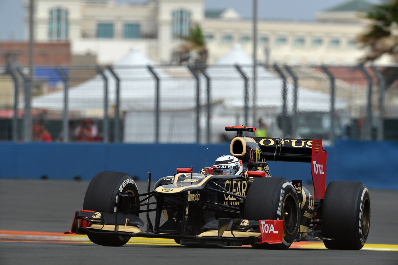 22.06.2012- Free Practice 1, Kimi Raikkonen (FIN) Lotus F1 Team E20 