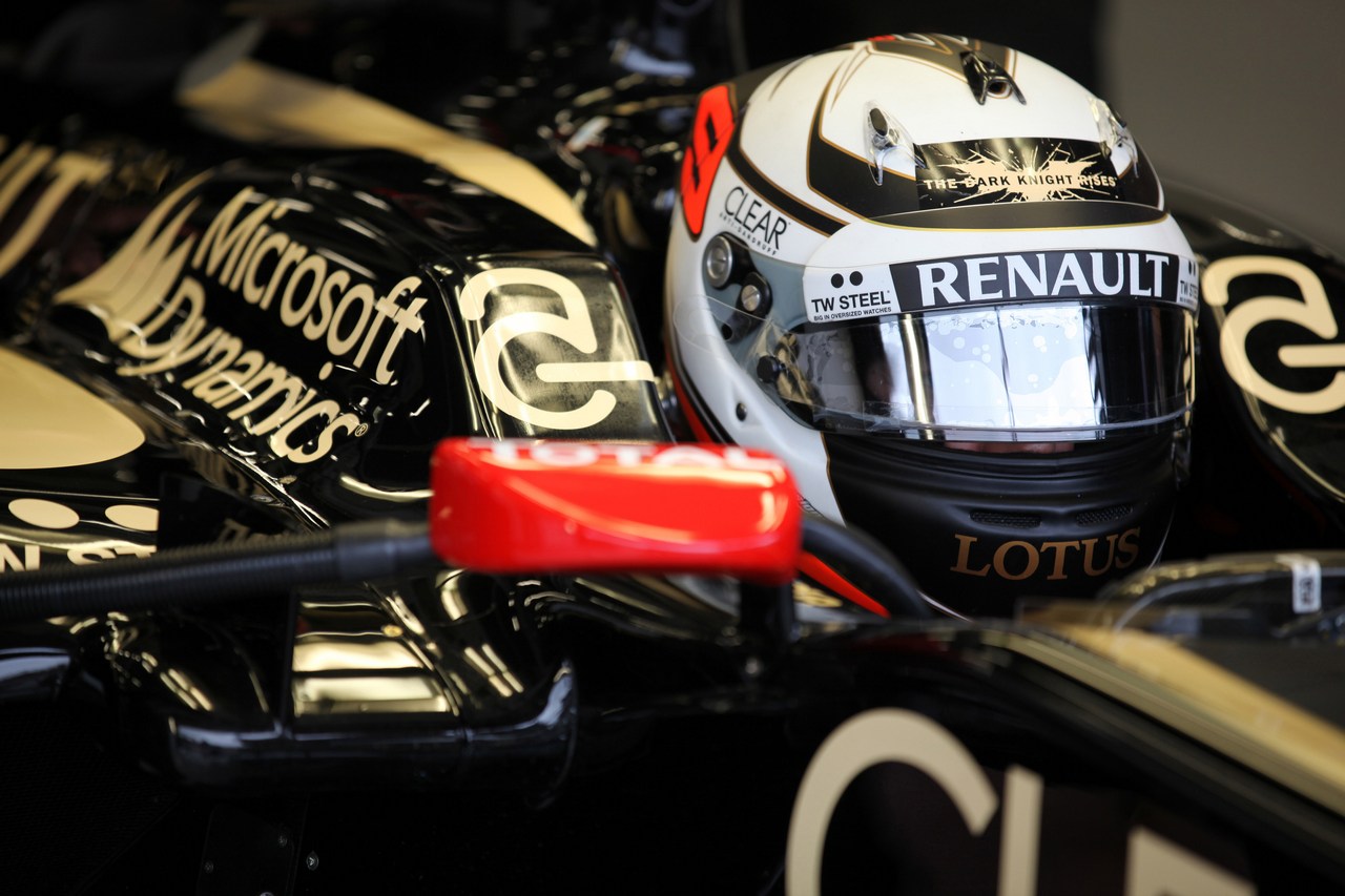 06.07.2012- Free Practice 1, Kimi Raikkonen (FIN) Lotus F1 Team E20 