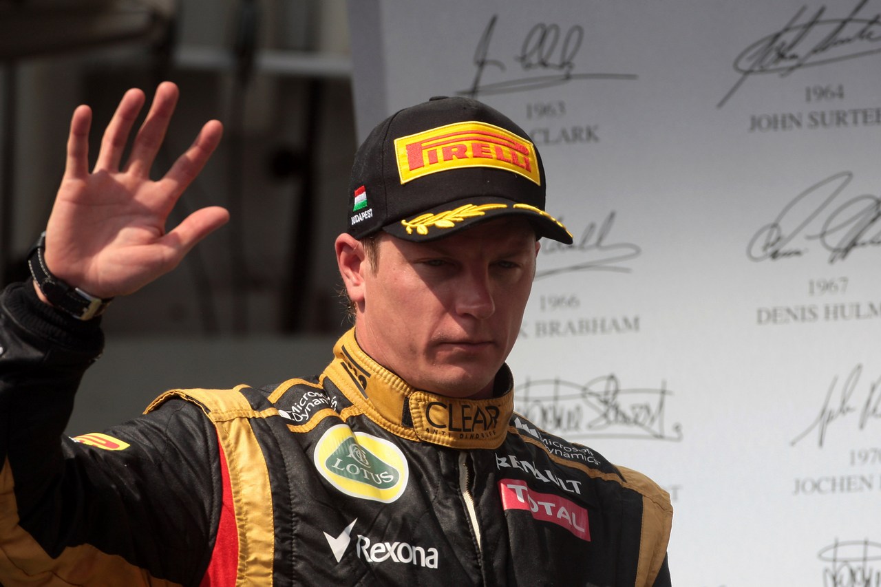 29.07.2012- Race, 2nd position Kimi Raikkonen (FIN) Lotus F1 Team E20