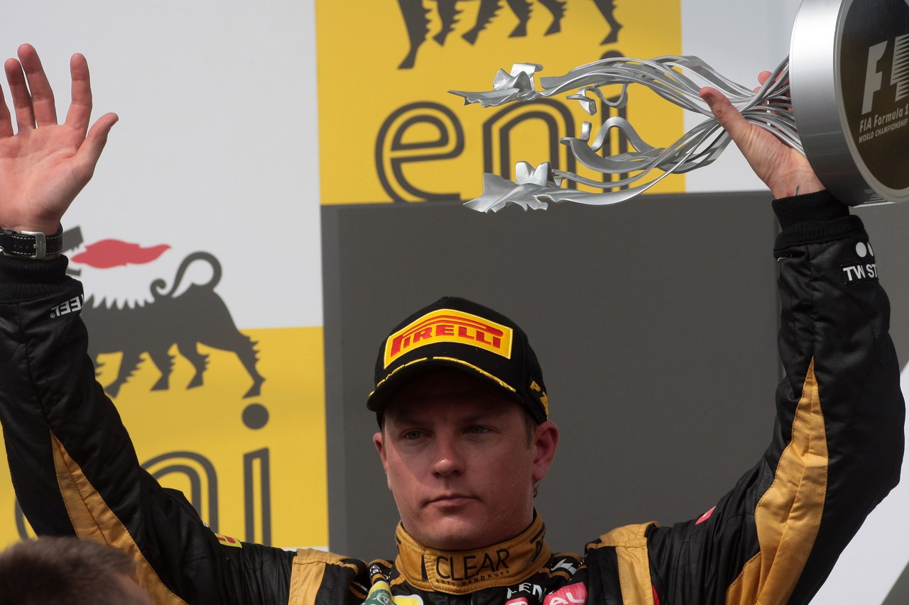 29.07.2012- Race, 2nd position Kimi Raikkonen (FIN) Lotus F1 Team E20