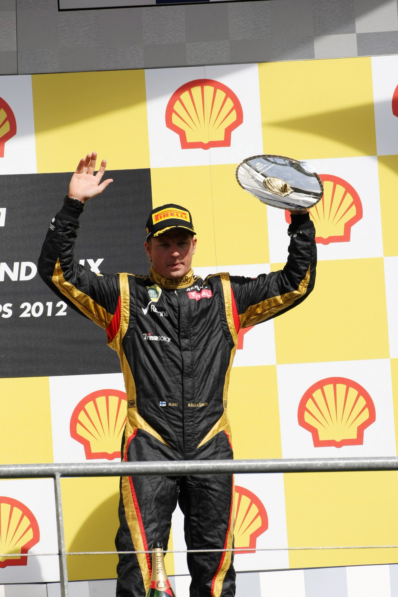 02.09.2012- Race, 3rd position Kimi Raikkonen (FIN) Lotus F1 Team E20 