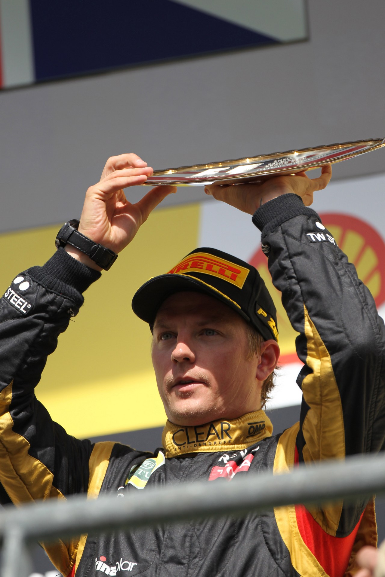 02.09.2012- Race, 3rd position Kimi Raikkonen (FIN) Lotus F1 Team E20 