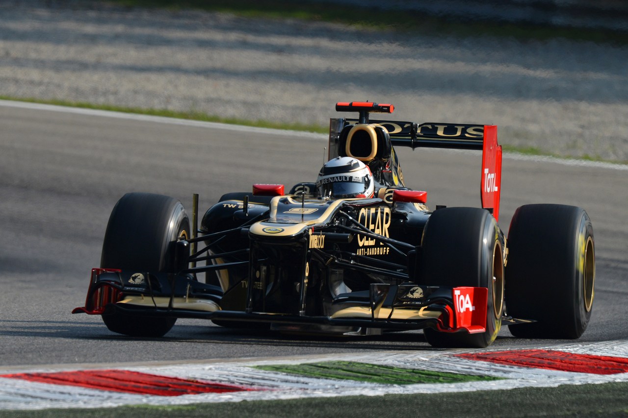 07.09.2012- Free Practice 1, Kimi Raikkonen (FIN) Lotus F1 Team E20 