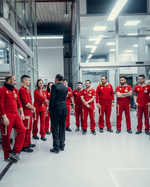 Lewis Hamilton in Ferrari