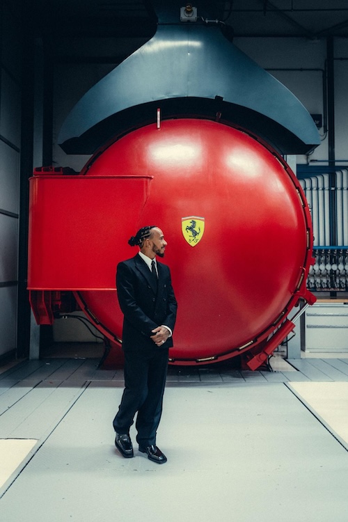 Lewis Hamilton in Ferrari