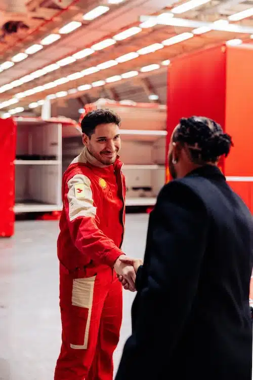 Lewis Hamilton in Ferrari