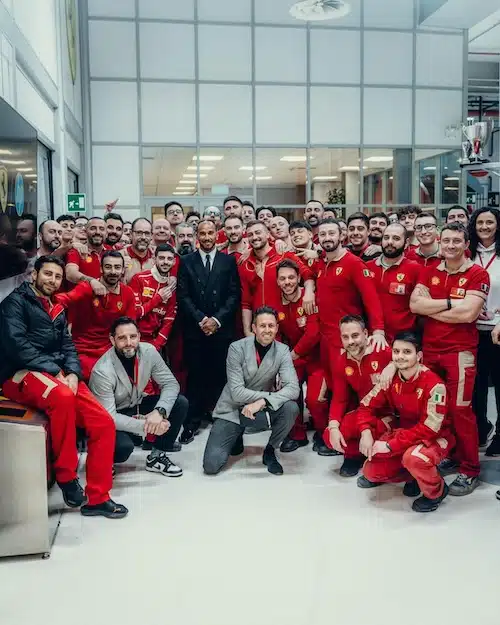 Lewis Hamilton in Ferrari