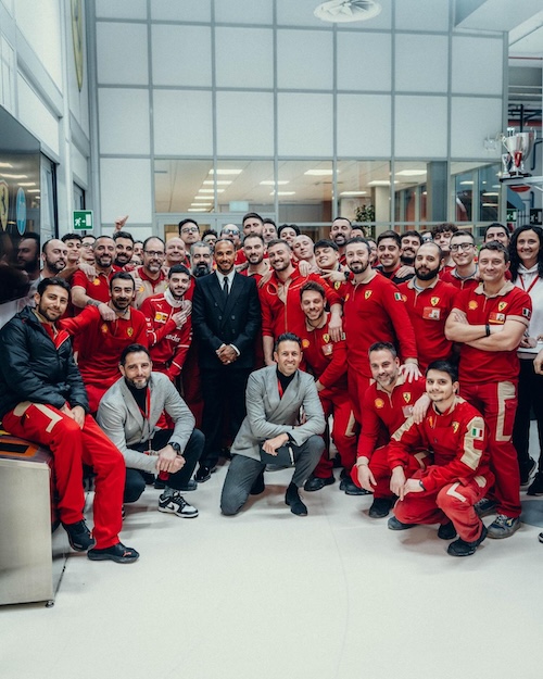 Lewis Hamilton in Ferrari