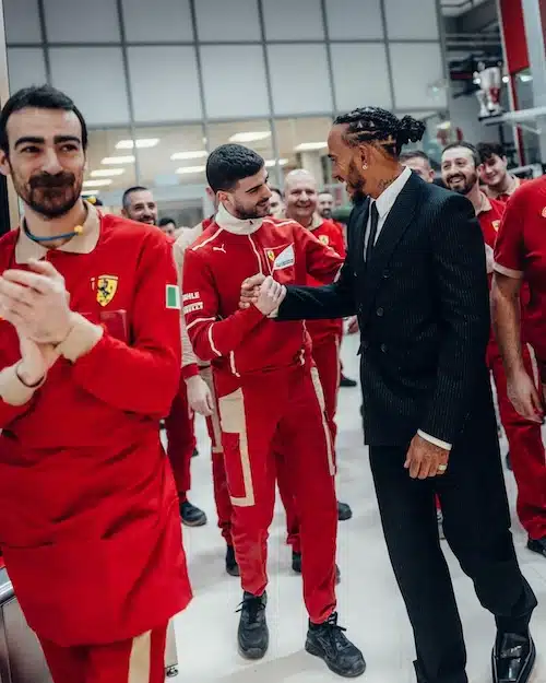 Lewis Hamilton in Ferrari