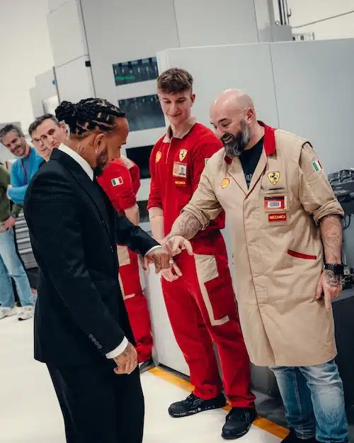 Lewis Hamilton in Ferrari