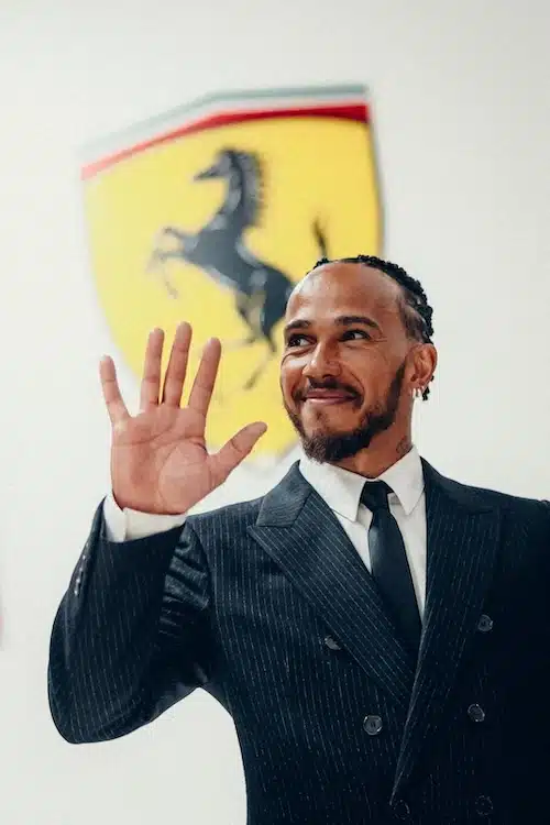 Lewis Hamilton in Ferrari