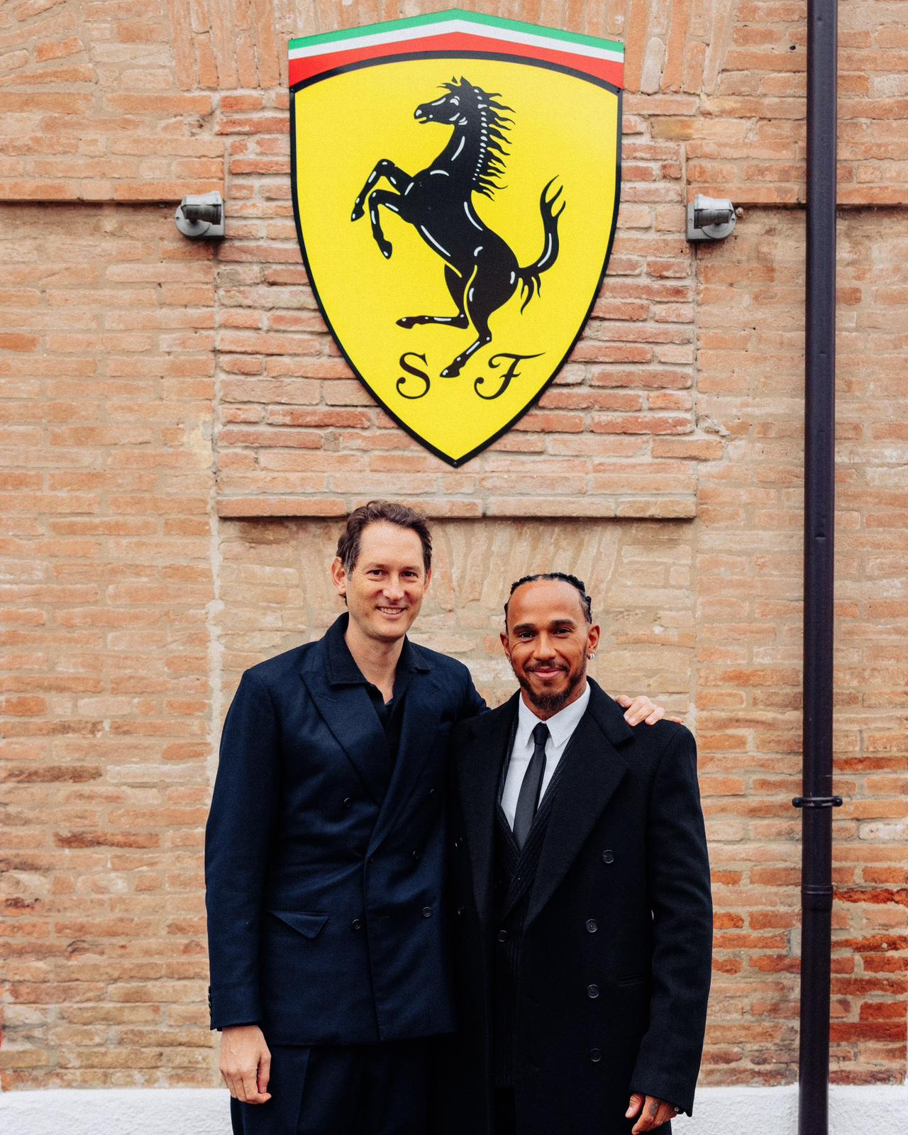 Lewis Hamilton in Ferrari