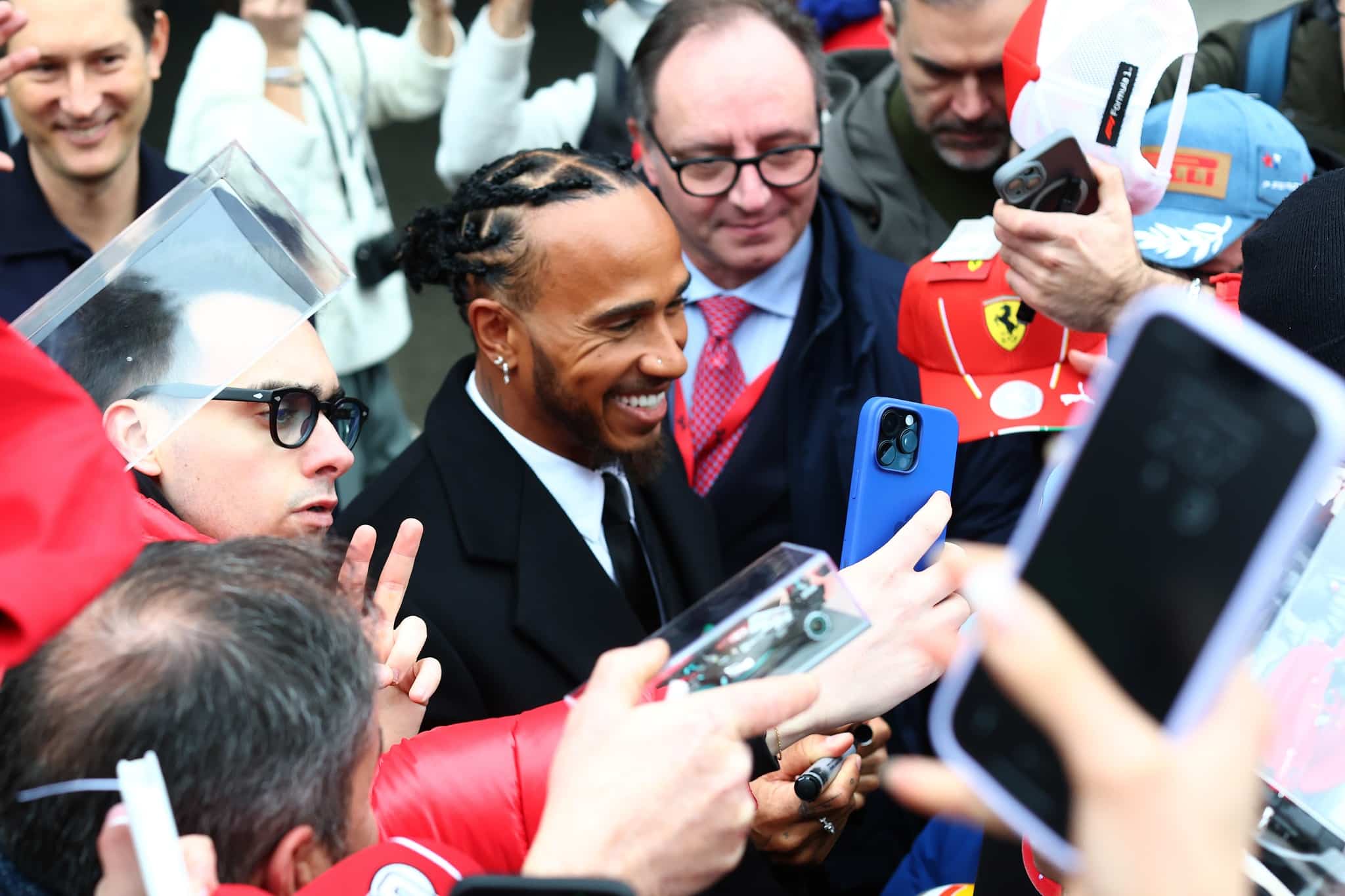 Lewis Hamilton in Ferrari