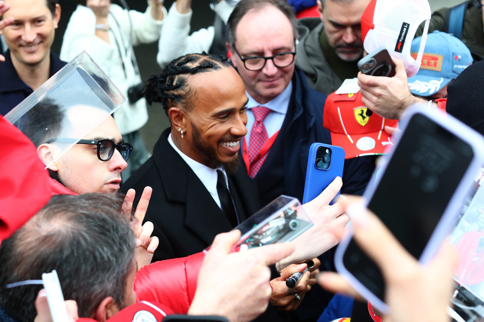 Lewis Hamilton in Ferrari