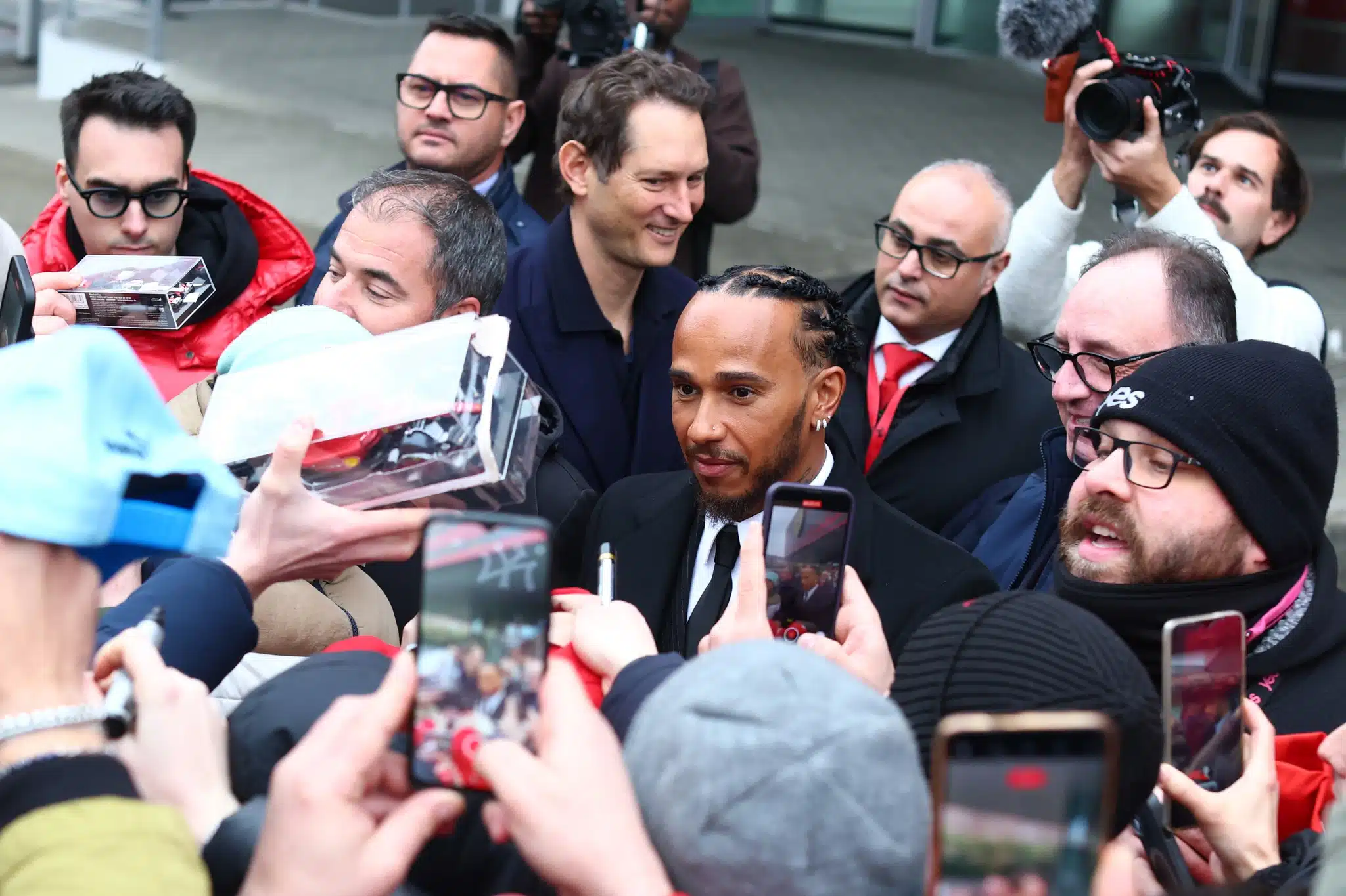 Lewis Hamilton in Ferrari