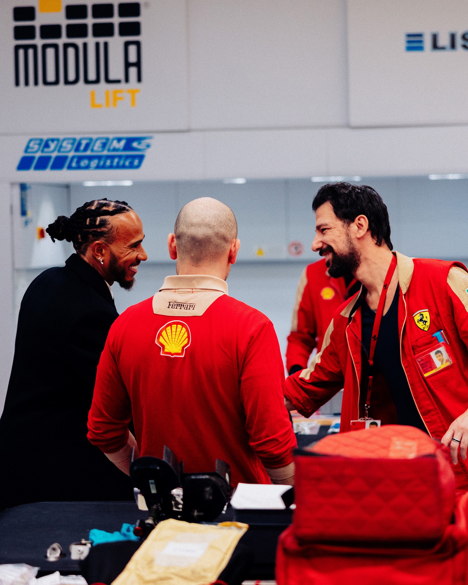 Lewis Hamilton in Ferrari